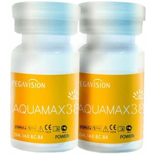 ������ ������ ���������� ����� Pegavision Aquamax 38, 2 ��., R 8,6, D -1,25, ����������, 1 ��. ����