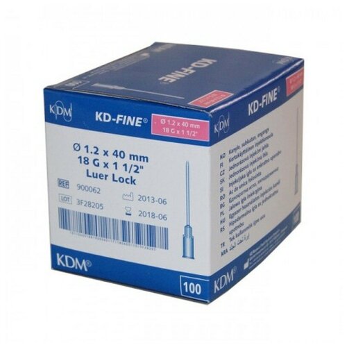 ������ ������ ���� ������������ KDM KD-Fine, 40 �� x 1.2 ��, ������: 18G, 100 ��. ����