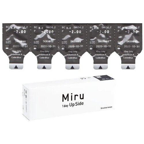 ������ ������ ����������� ���������� ����� Menicon Miru 1day Upside, 30 ��., R 8,4, D -4,5, 1 ��. ����