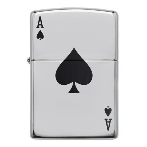     ZIPPO 24011 Lucky Ace   High Polish Chrome -     -     , -,   