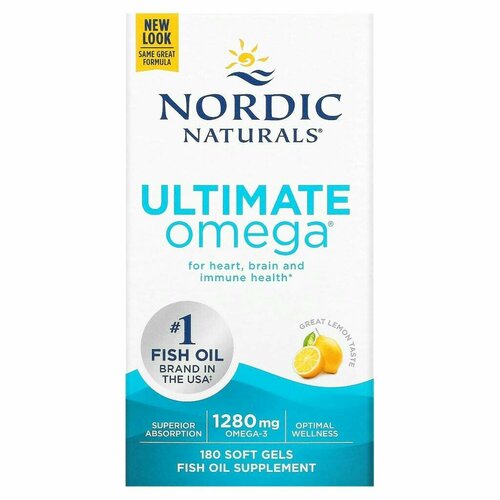 ������ ������ Nordic Naturals, Ultimate Omega, �� ������ ������, 640 ��, 180 ������ ����