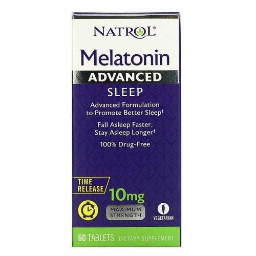   Natrol Melatonin Advanced Sleep Time Release, 10 , 60 .   -     , -,   