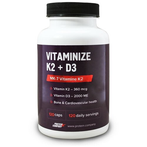   PROTEIN.COMPANY Vitaminize K2 + D3  , 90 , 250 , 120 .   -     , -,   