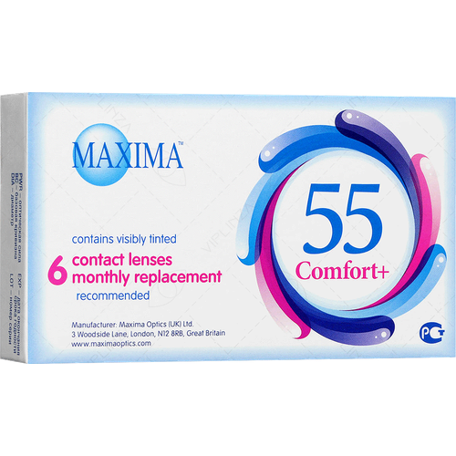 ������ ������ ���������� ����� Maxima 55 Comfort Plus, 6 ��., R 8,6, D -0,75, ����������, 1 ��. ����