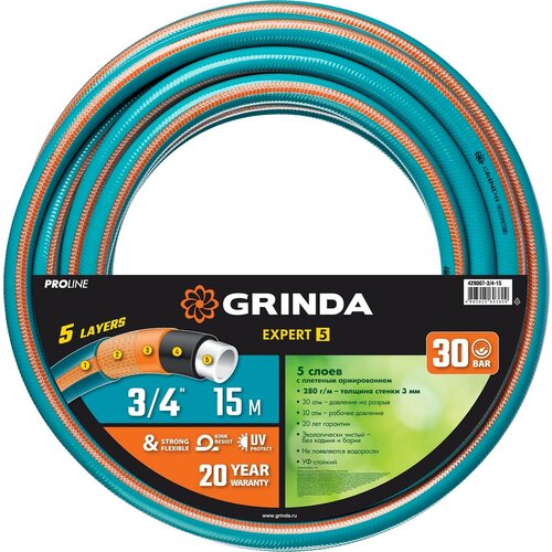������ ������ ���������� ����� GRINDA PROLine EXPERT 5 3/4? 15 � 30 ��� ����������� ������������ 429007-3/4-15 ����