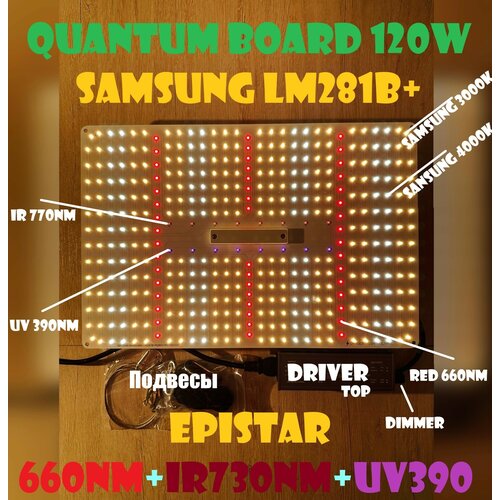  New Premium Quantum board 120w Samsung LM281B+      ,    240    -     , -,   