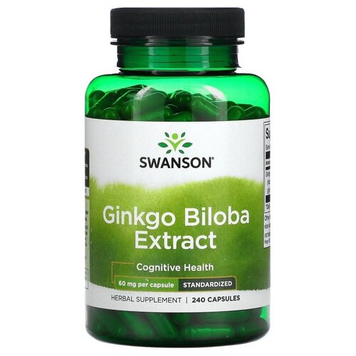 ������ ������ ������� SWANSON Ginkgo Biloba Extract, 140 �, 60 ��, 240 ��. ����