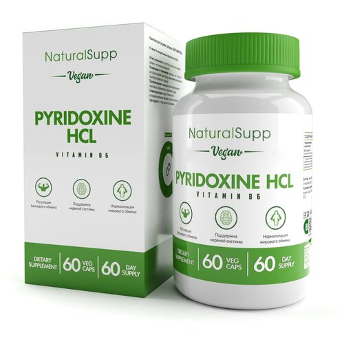   6   NATURALSUPP Vegan Pyridoxine B6 (60 )   -     , -,   