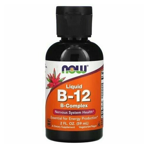   B12 NOW B-12 Liquid B-Complex 2 OZ /  -12  - 59    -     , -,   