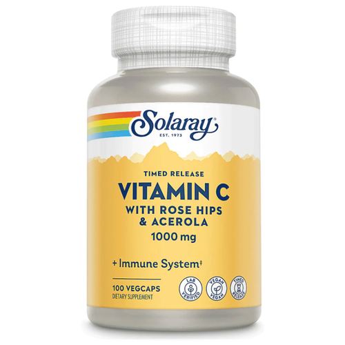 ������ ������ ������� Solaray Vitamin C Timed Release with Rose Hips & Acerola, 160 �, 1000 ��, 100 ��. ����