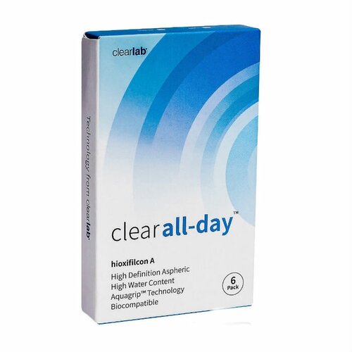 ������ ������ ���������� ����� Clearlab Clear All-day, 6 ��., R 8,6, D -6,5, 1 ��. ����