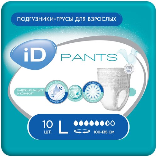 ������ ������ ����� ����������� iD Pants, L, 100 � 140 ��, 6.5 ������, 100-135 ��, 1 ��. �� 10 ��. ����