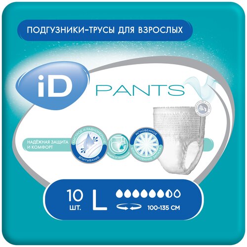    iD Pants, L, 100  140 , 6.5 , 100-135 , 1 .  10 .   -     , -,   