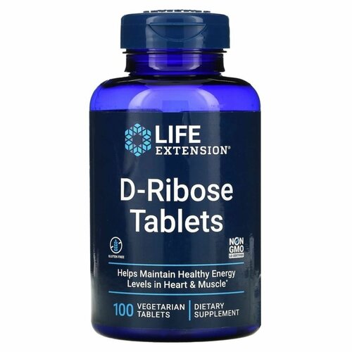������ ������ Life Extension D-Ribose Tablets, �-������ 100 �������� ����