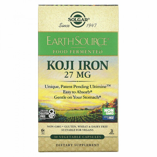 ������ ������ Solgar, EarthSource Food Fermented, ������ �����, 27 ��, 30 ������������ ������ ����