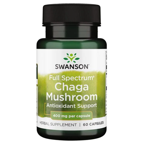  Swanson Full Spectrum Chaga Mushroom (   ) 400  60    -     , -,   