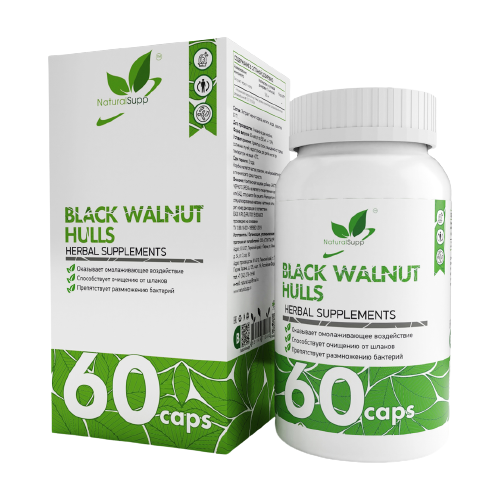 ������ ������ �������� NaturalSupp Black Walnut Hulls, 0.5 �, 60 ��. ����