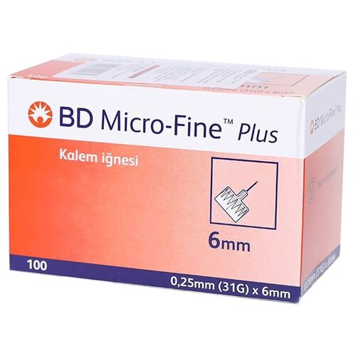 ������ ������ ���� ��� �����-����� BD Micro-Fine Plus, 6 �� x 0.25 ��, ������: 31G, 100 ��. ����
