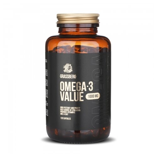 ������ ������ Grassberg Omega-3 Value ����., 1000 ��, 120 ��. ����