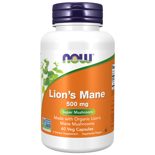 ������ ������ NOW FOODS Lion's Mane 500 �� (������ �����������) 60 ��� ������ (Now Foods) ����