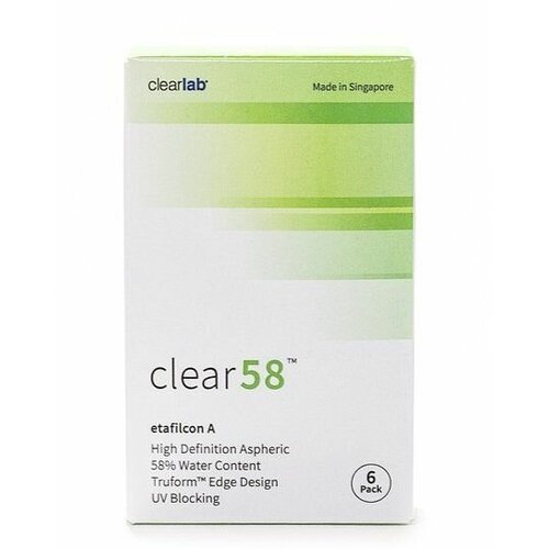 ������ ������ ���������� ����� Clearlab Clear 58, 14 ��, 6 ��., R 8,7, D -7, 1 ��. ����
