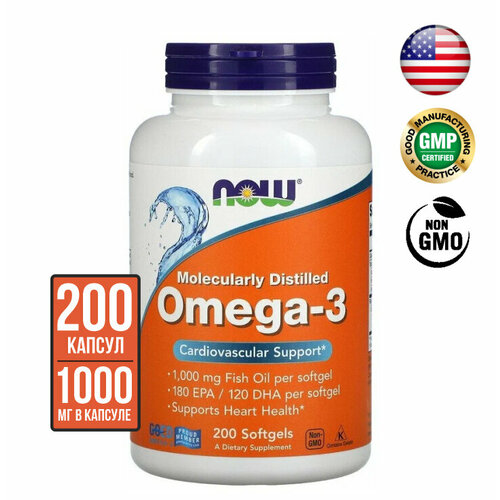  NOW -3 (Omega-3)   1400 , 200 softgels   -     , -,   