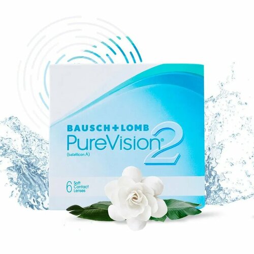 ������ ������ ���������� ����� Bausch & Lomb PureVision 2, 6 pk R 8,6, D -2,75 ����