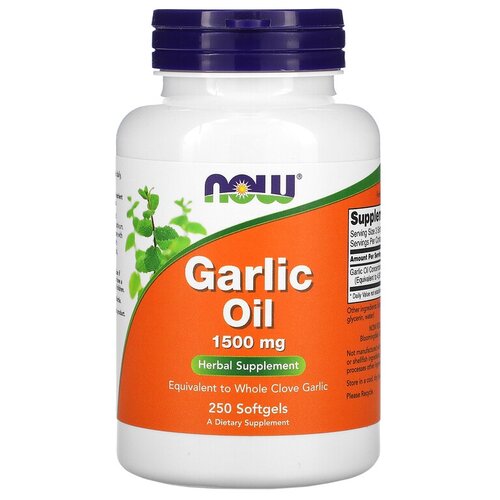   NOW Garlic Oil, 250 .   -     , -,   