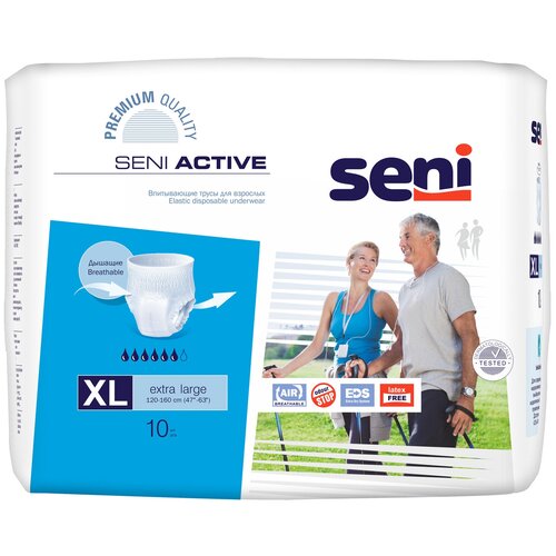   -     Seni ACTIVE extra large ( 120-160 ), 10 .   -     , -,   