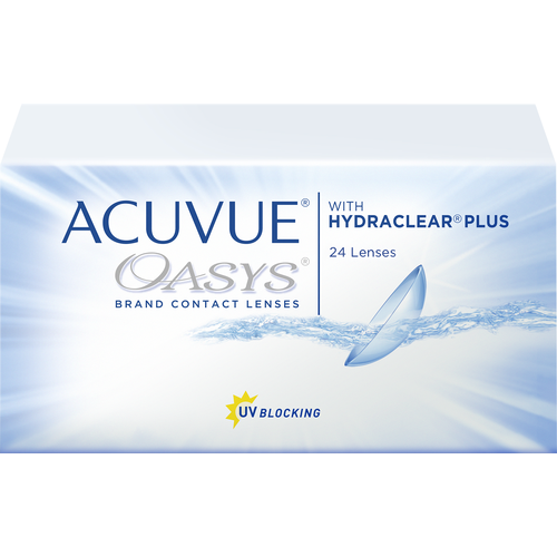 ������ ������ ���������� ����� ACUVUE OASYS with HYDRACLEAR PLUS, 24 ��., R 8,4, D +4,5, 1 ��. ����