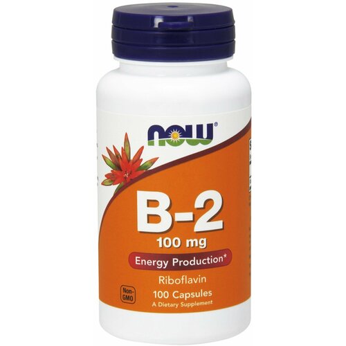 ������ ������ NOW Vitamin B-2, ������� B-2, ���������� 100 �� - 100 ������ ����