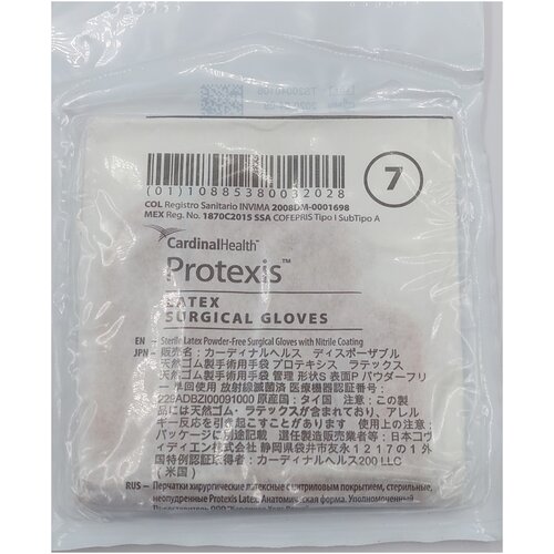 ������ ������ �������� Protexis� Latex Surgical Gloves ������������� ������/������ ����������, ������ 7.0, 20 ��. (10 ���) ����