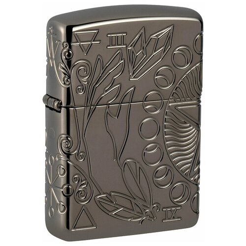      ZIPPO Armor 49689 Wicca Design   Black Ice -  