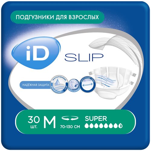 ������ ������ ���������� ��� �������� iD Slip Super, M, 7.5 ������, 70-130 ��, 1 ��. �� 30 ��. ����