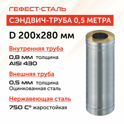 ������ ������ �������-����� ��� �������� 0,5 �, 200�280, AISI 430/��, 0,8 ��/0,5 ��, (�) ����