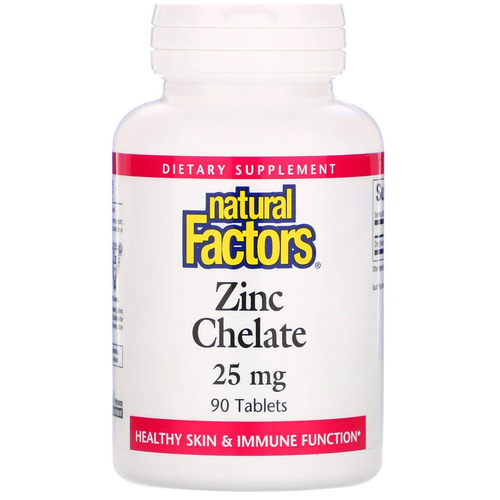������ ������ �������� Natural Factors Zinc Chelate, 180 �, 25 ��, 90 ��. ����