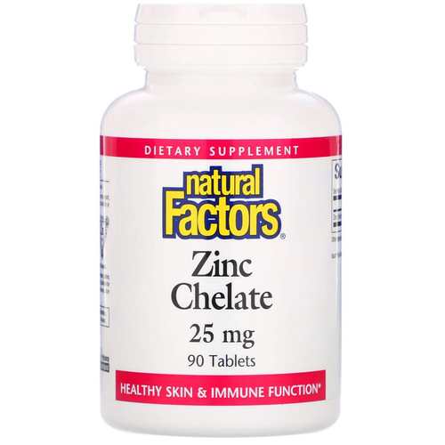   Natural Factors Zinc Chelate, 180 , 25 , 90 .   -     , -,   