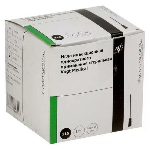    VOGT MEDICAL , 40  x 0.8 , : 21G, 100 .   -     , -,   