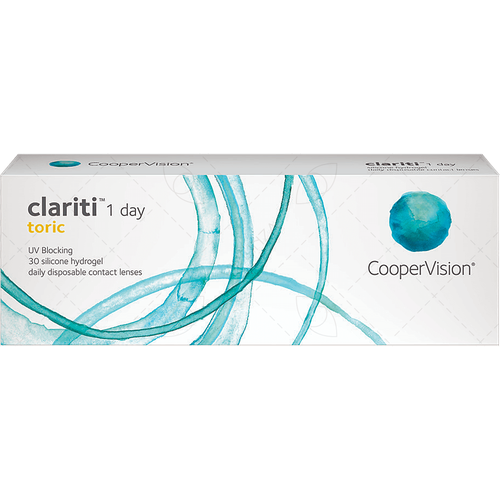 ������ ������ ���������� ����� CooperVision Clariti 1 day toric., 30 ��., R 8,6, D -1,75,�CYL:�-0,75,�A�:�160, ADD: +1.00 D, ����������, 1 ��. ����