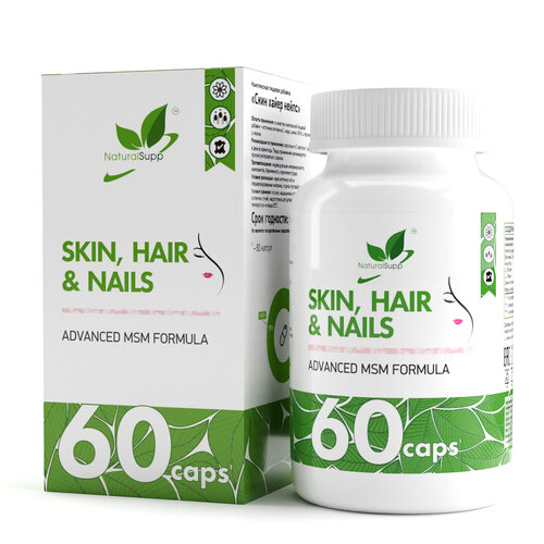   NaturalSupp Skin, Hair, Nails, 100 , 60 .   -     , -,   