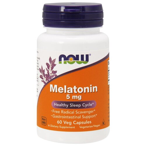  Melatonin 5 mg NOW (60  )   -     , -,   