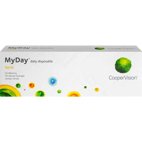    CooperVision MyDay daily disposable toric, 30 ., R 8,6, D -1,75,CYL:-1,25,A:100, , 1 .   -     , -,   