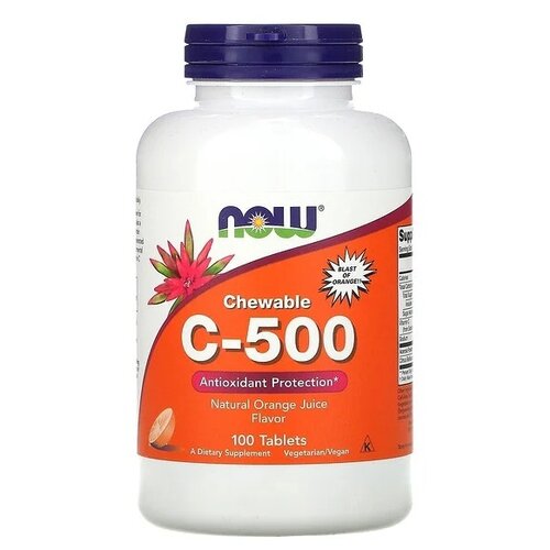   NOW Chewable C-500, 100 .   -     , -,   