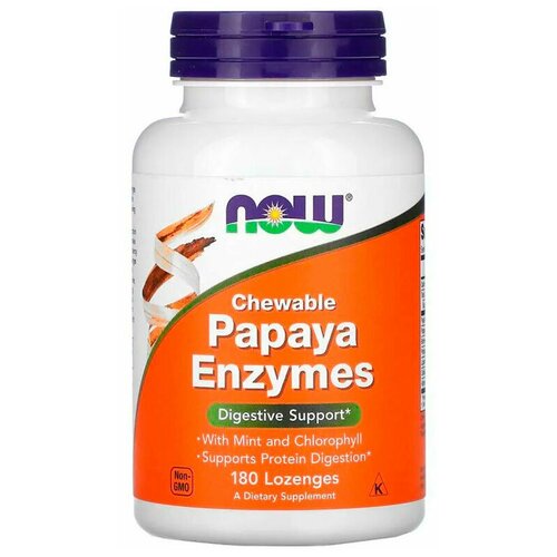  NOW Foods Papaya Enzyme Chewable (180 . )   -     , -,   