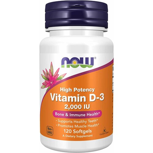 ������ ������ NOW Vitamin D3 2000 120 softgels (��� �3) ����