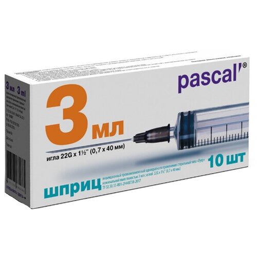   Pascal' , 40  x 0.7 , : 22G, 3 , 10 .   -     , -,   