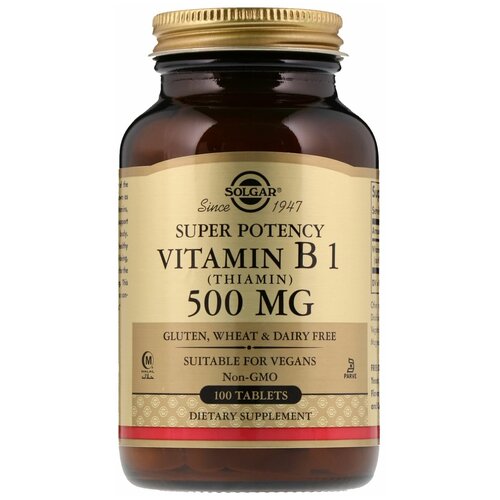   B Solgar Vitamin B1 (Thiamin) 500 mg 100    -     , -,   