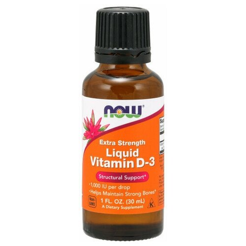 ������ ������ NOW Liquid Vitamin D3 extra strength 30 ml / ��� ������ ������� �3 ������� ���� 30 �� ����