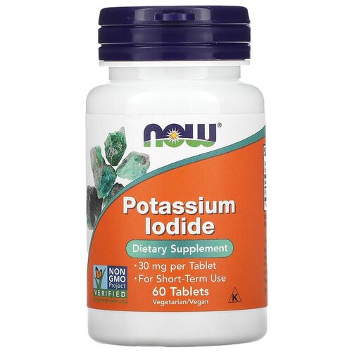   NOW Potassium Iodide, 50 , 30 , 60 .   -     , -,   