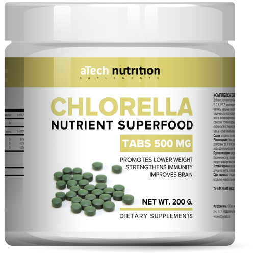   aTech nutrition CHLORELLA SUPERFOODS   200    -     , -,   